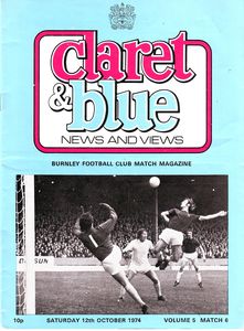 Burnley v Manchester City 1974/75